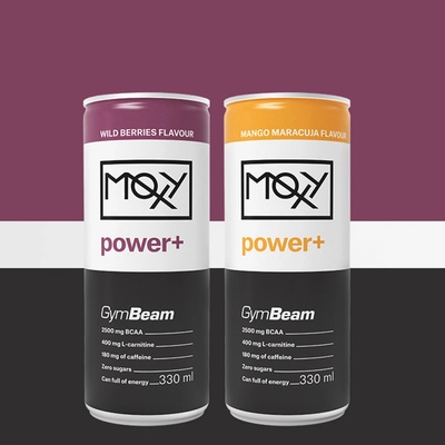 GymBeam Moxy Power+ Energy Drink Wild Berries 330 ml