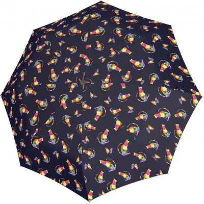 Doppler Magic Fiber Rainbow Cat dámský plně automatický deštník skládací vícebarevný