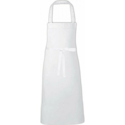 Link Kitchen Wear Extra široká klasická dlouhá zástěra na grilování Bílá X999
