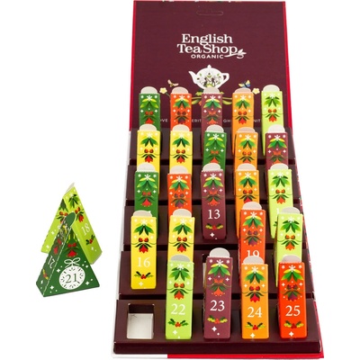 English Tea Shop BIO Adventní kalendář Nástěnný Vánoční čaj 25 pyramidek – Hledejceny.cz