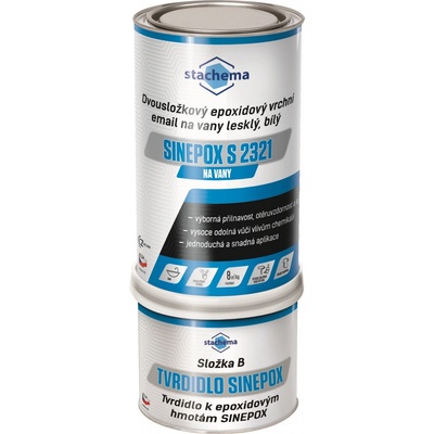 Sinepox S 2321 na vany 1000 bílá, lesklý, set 1,4kg – Hledejceny.cz