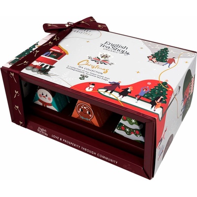 English Tea Shop BIO Vánoční čaj kolekce Kouzelné figurky Bílá 12 pyramidek