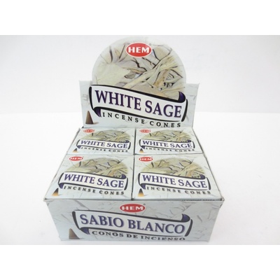 Hem Vonné kužely White SAGE Bílá šalvěj 10 ks – Hledejceny.cz