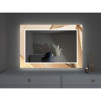 Artalo LED zrkadlo s dekorom D22 70 x 130 cm