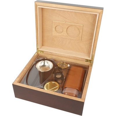 Humidor na doutníky SET 25 třešeň 26x22 5x10 5cm