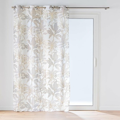Záclona v béžovej a zlatej farbe 135x240 cm Vayana – douceur d'intérieur