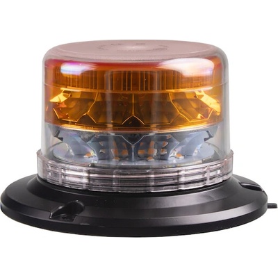 LED maják, 12-24V, 24xLED oranžový, magnet, wl813ow