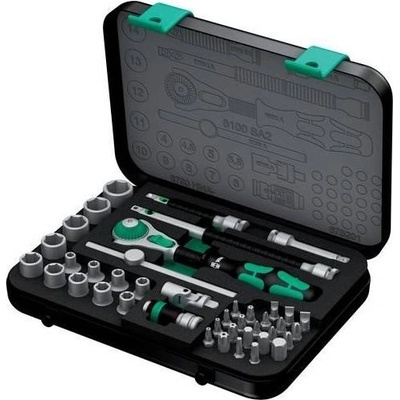 WERA Sada ráčny a nástrčné hlavice Wera 8100 SA 2 Zyklop 1/4", 42ks, Wera 003533 – Hledejceny.cz