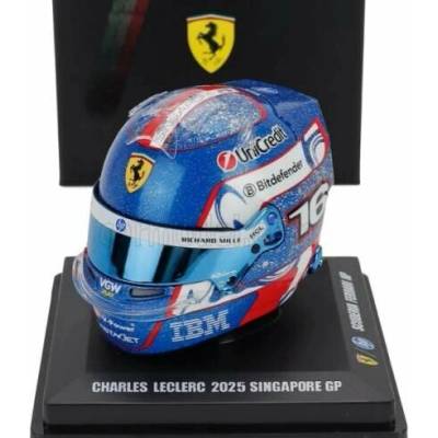 Model přilby Charles Leclerc SF Singapore 2025 LookSmart 1:5
