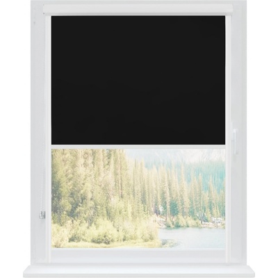 Dekodum Termoizolační roleta v bílé kazetě Black Silver 116 x 200 cm