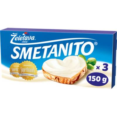 Smetanito Tavený sýr 3 ks 150 g