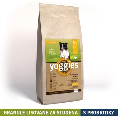 Yoggies granule lisované za studena s probiotiky Krůtí maso & jáhly 20 kg