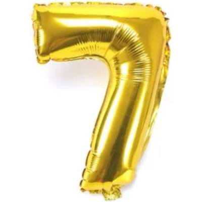 G4Y Fóliové Balónky Čísla zlatá 80cm číslo 7