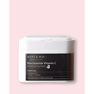 Mary & May Niacinanide Vitamin C Brightening Mask Vitamínové masky s niacinamidem a vitamínem C 30 ks 400 g