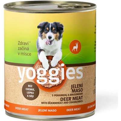 Yoggies jelení s pohankou a brusinkami 800 g