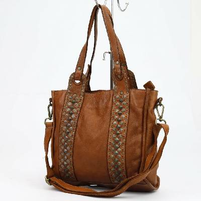 VS dámská kožená kabelka Heda camel