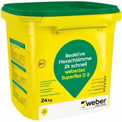 Stěrka těsnicí webertec Superflex D2 – 24 kg
