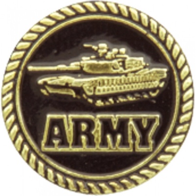 Barbaric Odznak (pins) 20mm US Army - zlatý