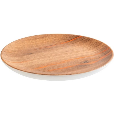 APS Melamínový plytký tanier 200 mm, hnedý Crazy Wood