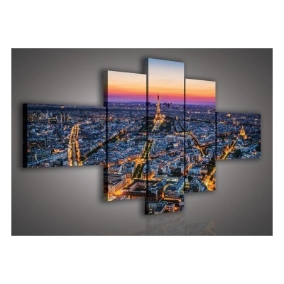 Obraz na plátne viacdielny - OB3371 - Paríž 210cm x 100cm - S4C