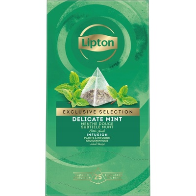 Lipton Zelený čaj Exclusive Selection Mäta, pyramídky, 25 vrecúšok