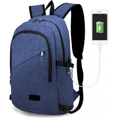 Kono Richie Unisex s USB portem šedý 23 l