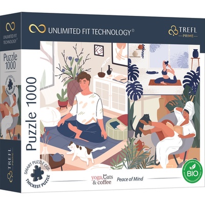 TREFL UFT Yoga Cats & Coffee Klid v duši 1000 dielov