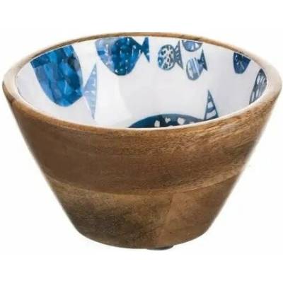 Shoeless Joe UK Dřevěná miska Barrier Reef Bowl blue 10 cm