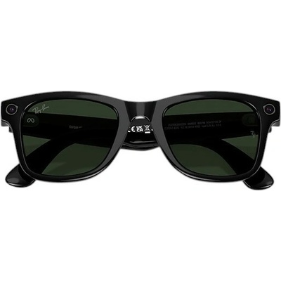 Ray-Ban - Meta Wayfarer (Gen 2) Shiny Black/ Clear to Green Transition - Chytré brýle Velikost: L