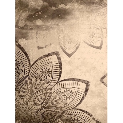 Preinterier Fototapeta panel - PL0512 - Hnedá mandala vlies - 206cm x 275cm