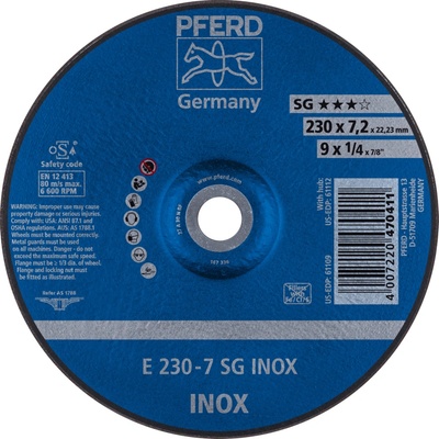 Pferd Brúsny kotúč 230 x 7,2 x 22,23 mm 4007220470411