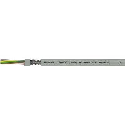 Helu 20001-1000 dátový LiYCY 2 x 0.14 mm² sivá 1000 m