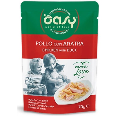 Oasy More Love kuracie mäso s kačicou 70 g