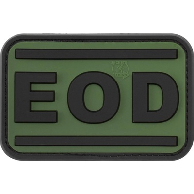 Gumená nášivka Jackets to Go EOD - olivová-čierna