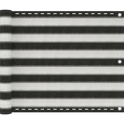 Vidaxl Balkónová zástěna HDPE 75x600 cm antracitová a bílá