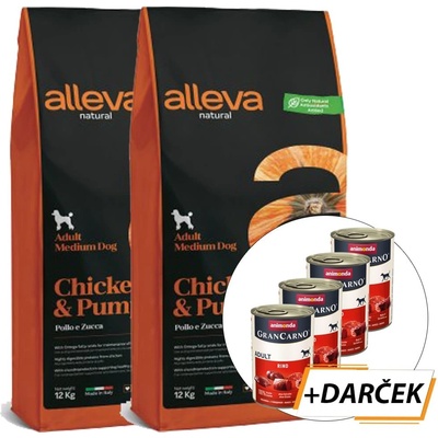 Alleva Natural Adult Medium Chicken and Pumpkin 12 kg