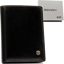 Rovicky Štýlové kožené puzdro na dokumenty s RFID hnedá TW-01-RVT-2312 D.BRO