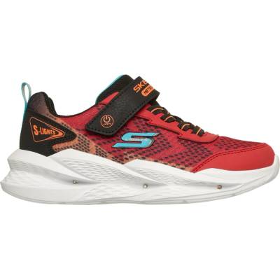 Detské svietiace tenisky Skechers Meteor-Lights 2.0 Červená Mix Biela