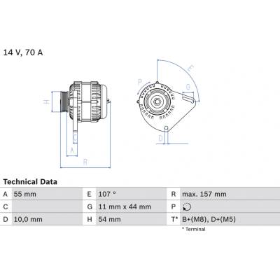 BOSCH Generátor 0986080490