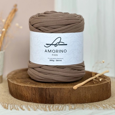 Amorino Fios Textilní špagáty Amorino Fio - Premium 36mm Chocolate