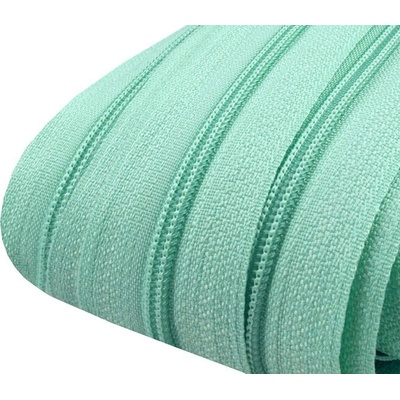 Zip spirálový 3 mm - metráž - různé barvy Zip spirálový 3 mm: 201 Mátová