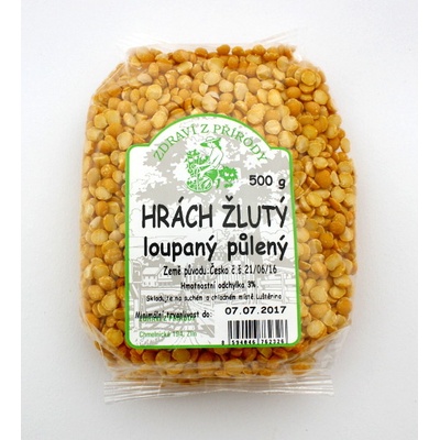Zdraví z přírody Hrách žlutý loupaný 0,5 kg