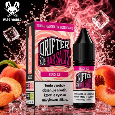 Juice Sauz Drifter Bar Salts Peach Ice 10 ml 20 mg