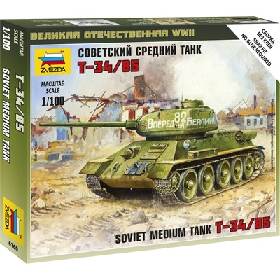 Zvezda T 34 85 Wargames WWII 6160 1:100