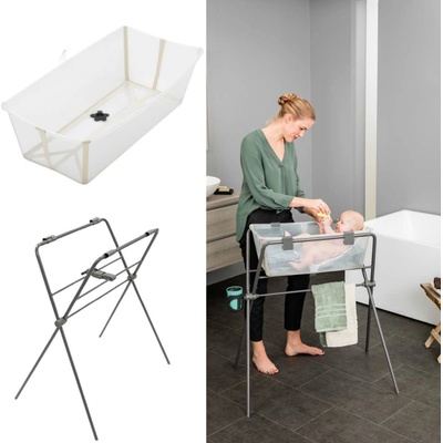 Stokke Flexi Bath Vanička a Stojan na vaničku Sandy Beige