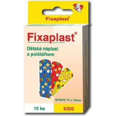 FIXAplast Kids Detská náplasť s vankúšikom 72 x 19 mm 10 ks