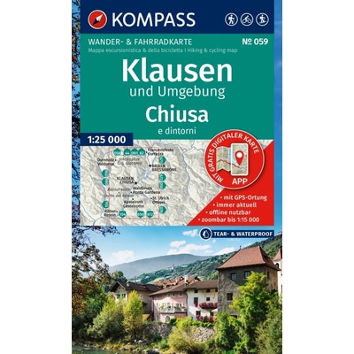 Klausen,Chiusa 1:25 t. laminovaná