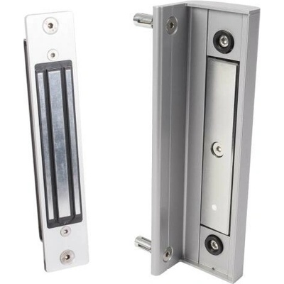 LOCINOX B MAG 2500 S - prídržný elektromagnet s dorazovou lištou, pre krídlové bránky, strieborný