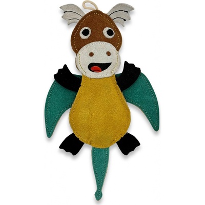 PafDog dráček Dragy z kůže a juty 31 cm