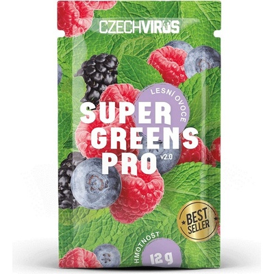 Czech Virus Super Greens Pro V2.0 lesné ovocie 12 g
